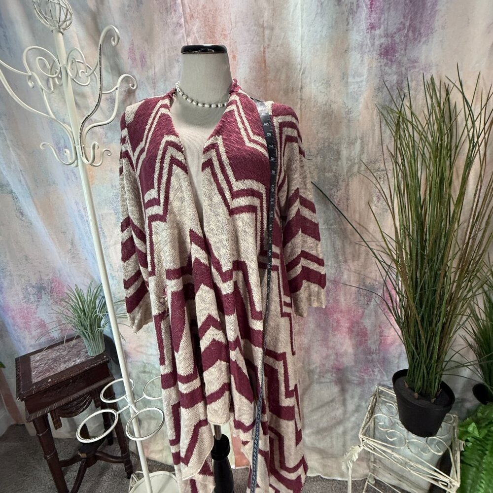 📌Crystal-Kobe Wear It Your Way! Waterfall Open Knit Duster Cardigan